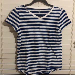 A blue and white old navy shirt!!